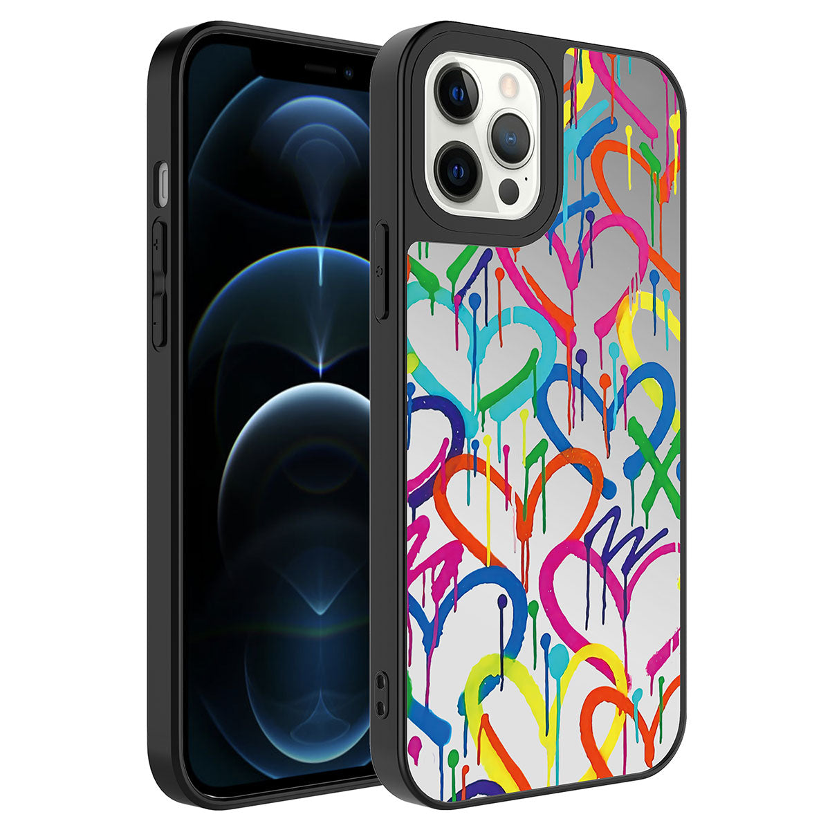 Apple iPhone 12 Pro Max Uyumlu Kılıf Aynalı Desenli Kamera Korumalı Parlak Zore Mirror Kapak