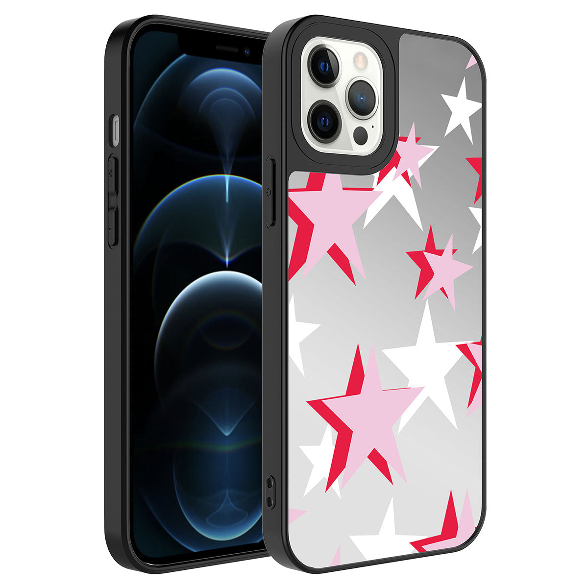 Apple iPhone 12 Pro Max Uyumlu Kılıf Aynalı Desenli Kamera Korumalı Parlak Zore Mirror Kapak