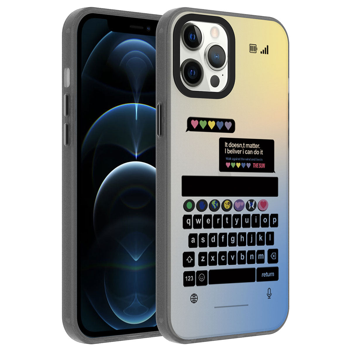 Apple iPhone 12 Pro Max Uyumlu Kılıf Desenli Zore Dragon Sert Kapak