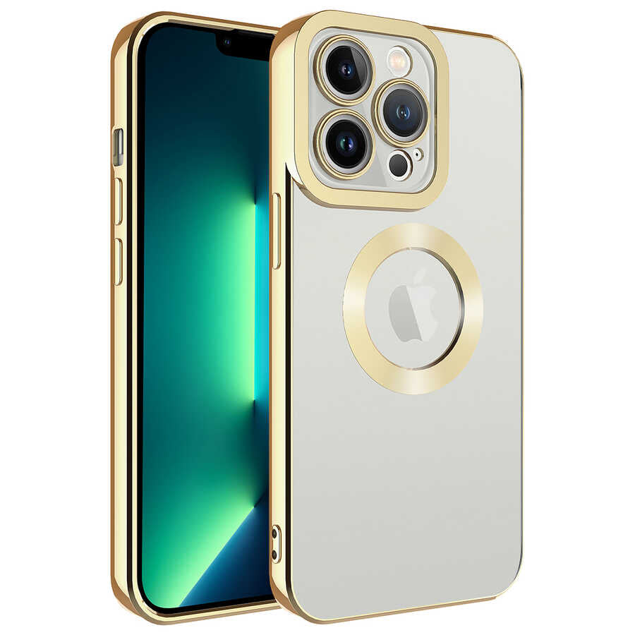 Apple iPhone 12 Pro Max Uyumlu Kılıf Kamera Korumalı Logo Gösteren Zore Omega Kapak