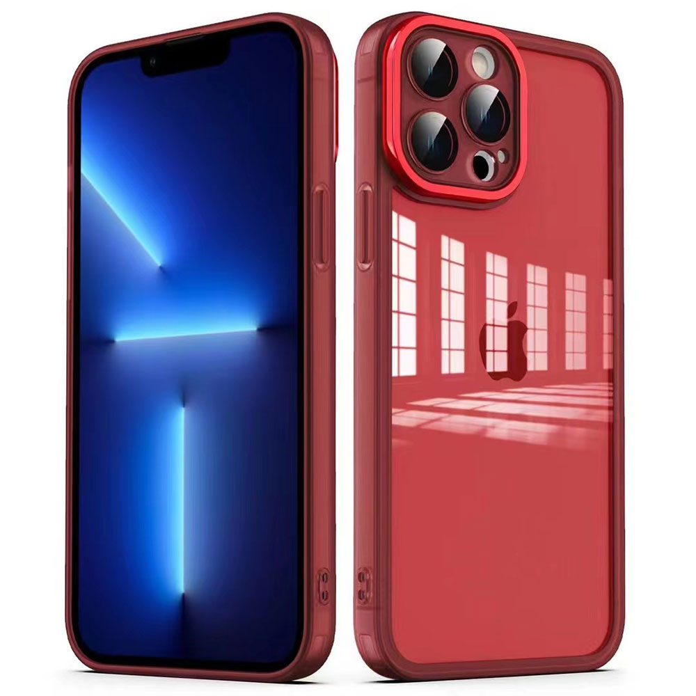 Apple iPhone 12 Pro Max Uyumlu Kılıf Kamera Korumalı Transparan Zore Post Kapak