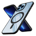 Apple iPhone 12 Pro Max Uyumlu Kılıf Wireless Şarj Özellikli Zore Krom M-safe Silikon Kapak