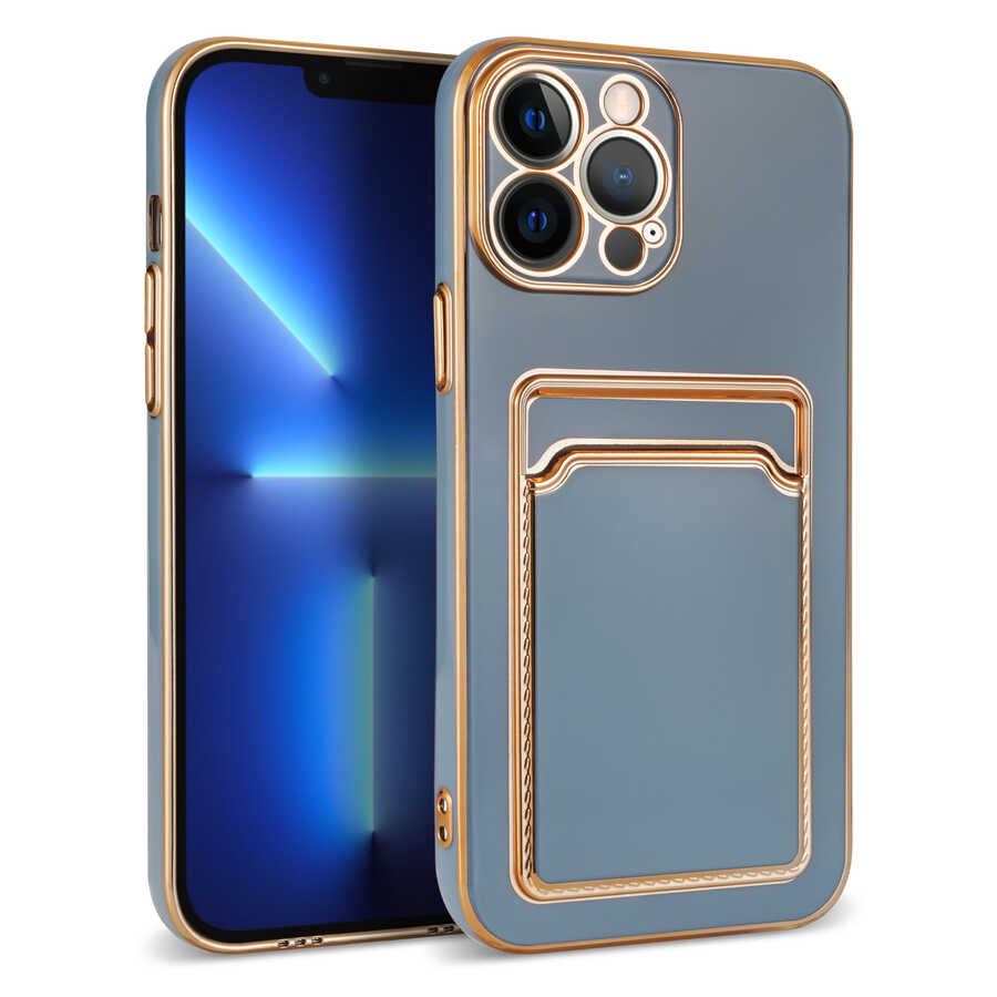 Apple iPhone 12 Pro Max Uyumlu Kılıf Zore Bark Kartlıklı Kapak