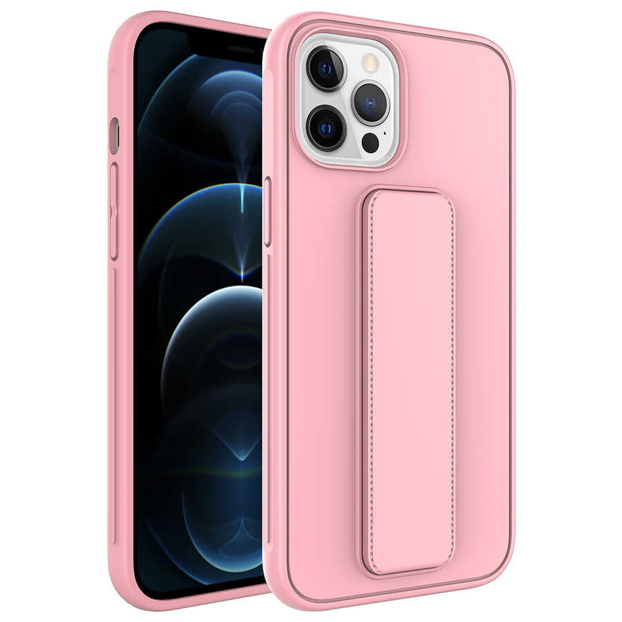 Apple iPhone 12 Pro Max Uyumlu Kılıf Zore Qstand Kapak