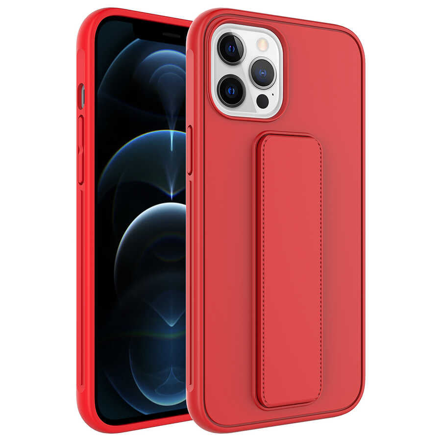 Apple iPhone 12 Pro Max Uyumlu Kılıf Zore Qstand Kapak