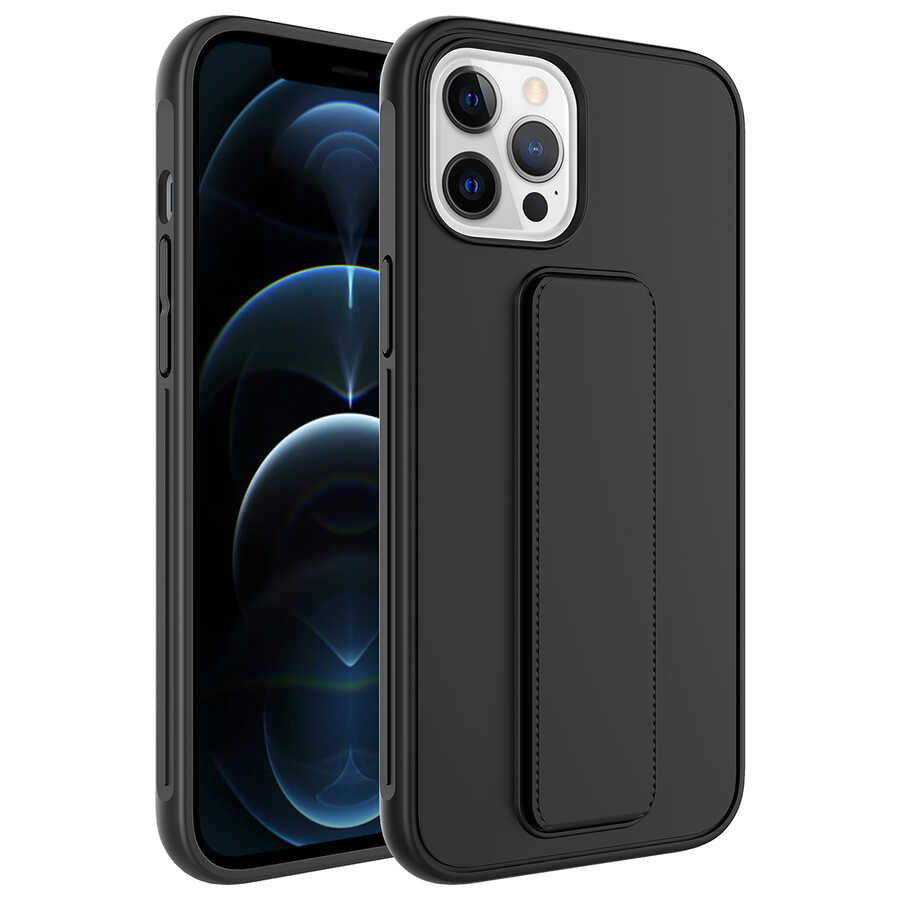 Apple iPhone 12 Pro Max Uyumlu Kılıf Zore Qstand Kapak