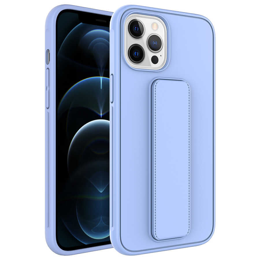 Apple iPhone 12 Pro Max Uyumlu Kılıf Zore Qstand Kapak