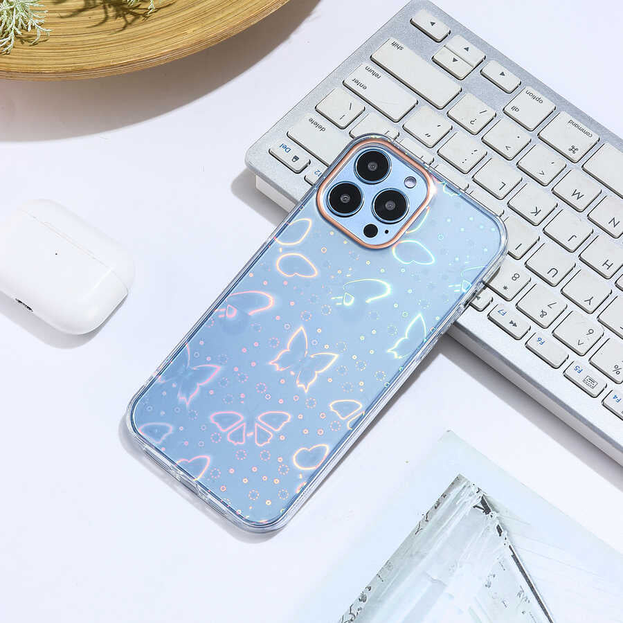 Apple iPhone 12 Pro Max Uyumlu Kılıf Zore Sidney Desenli Sert Kapak