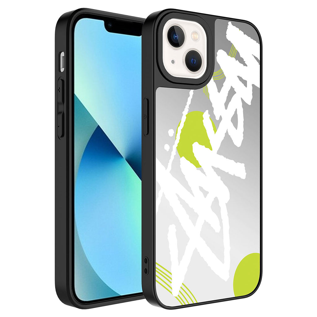 Apple iPhone 13 Uyumlu Kılıf Aynalı Desenli Kamera Korumalı Parlak Zore Mirror Kapak