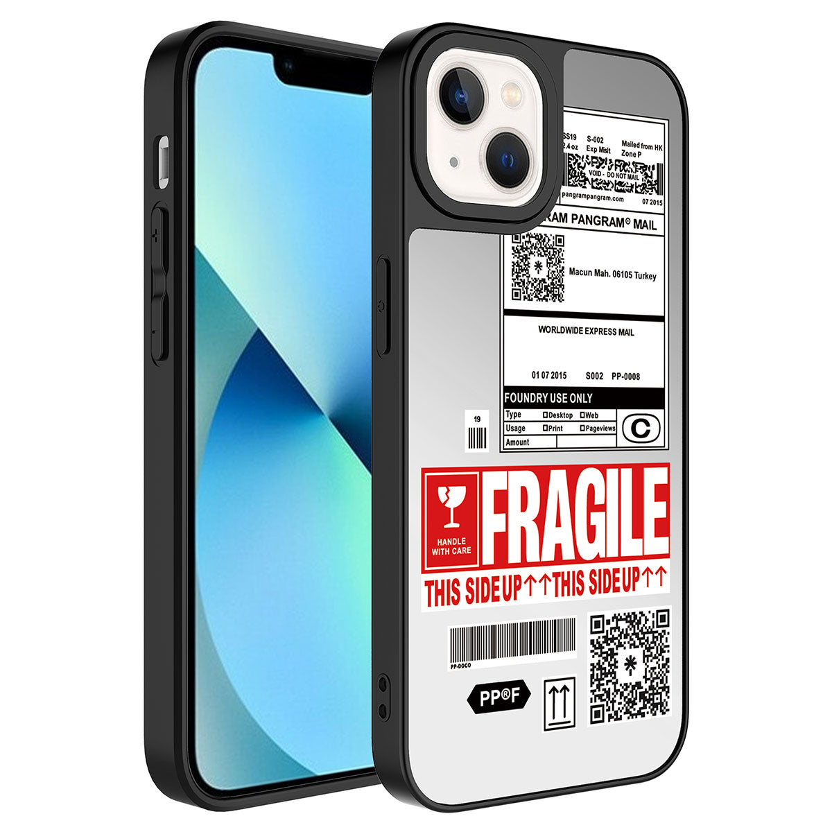 Apple iPhone 13 Uyumlu Kılıf Aynalı Desenli Kamera Korumalı Parlak Zore Mirror Kapak
