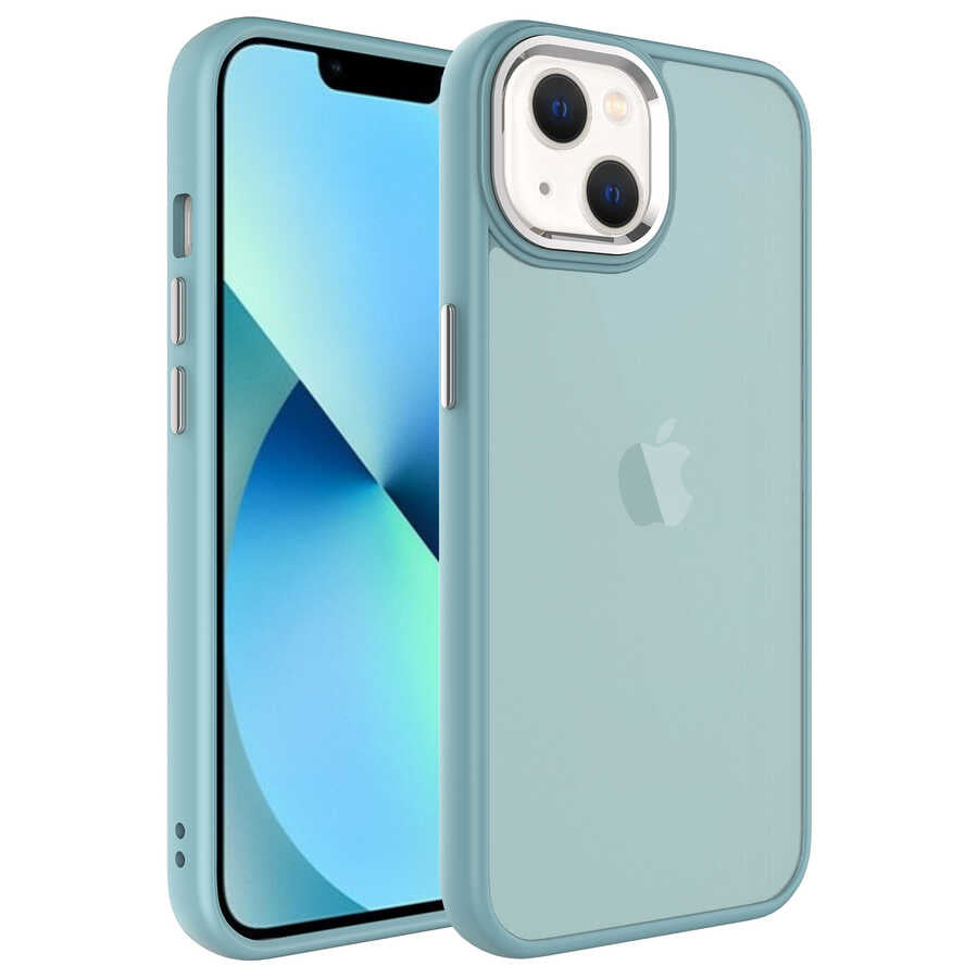 Apple iPhone 13 Uyumlu Kılıf Buzlu Sert PC Zore May Kapak