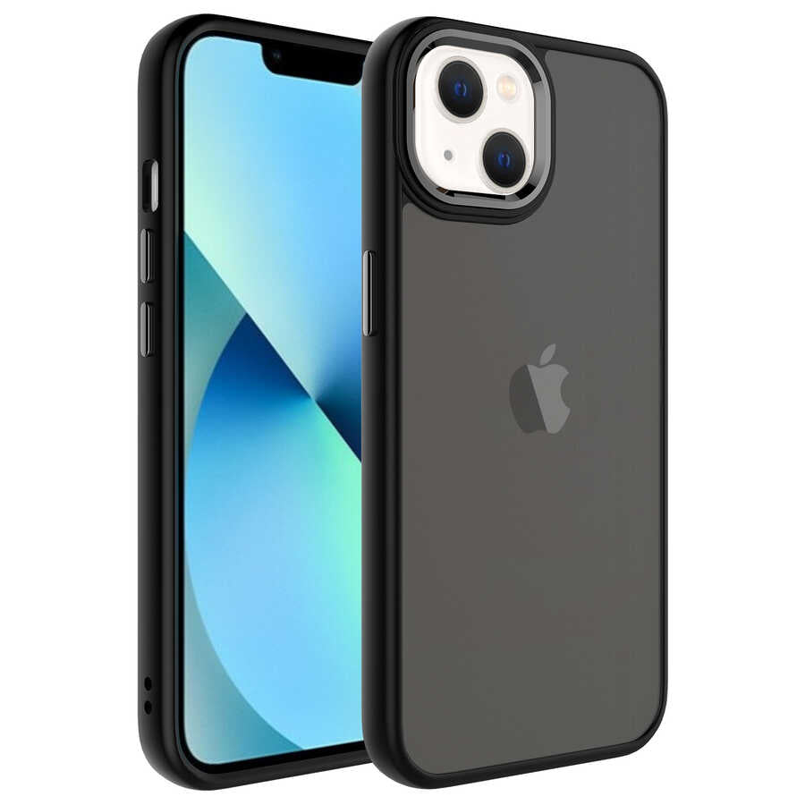 Apple iPhone 13 Uyumlu Kılıf Buzlu Sert PC Zore May Kapak