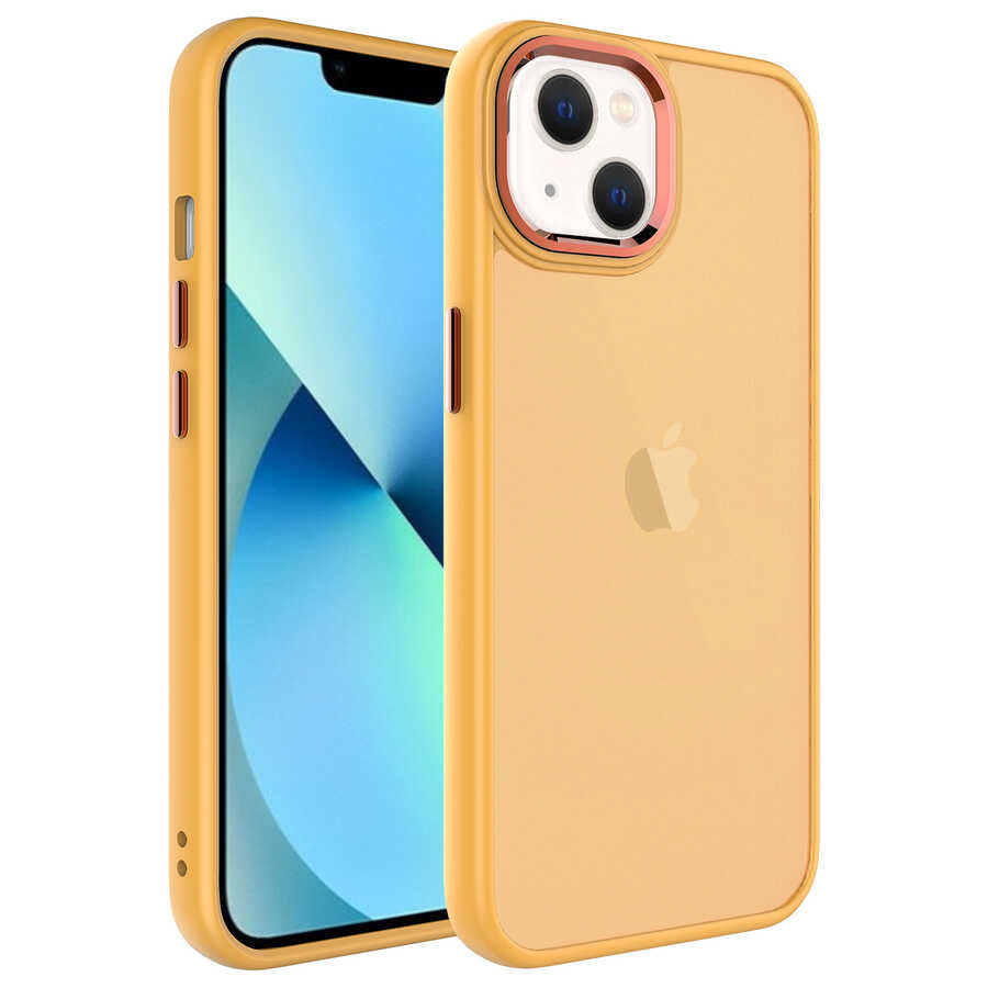 Apple iPhone 13 Uyumlu Kılıf Buzlu Sert PC Zore May Kapak