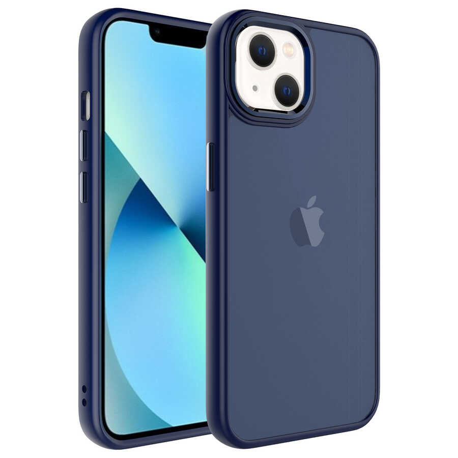 Apple iPhone 13 Uyumlu Kılıf Buzlu Sert PC Zore May Kapak