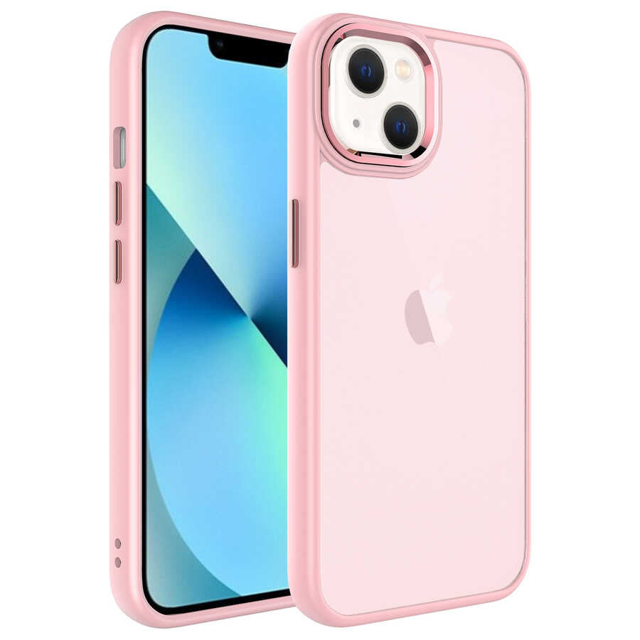 Apple iPhone 13 Uyumlu Kılıf Buzlu Sert PC Zore May Kapak