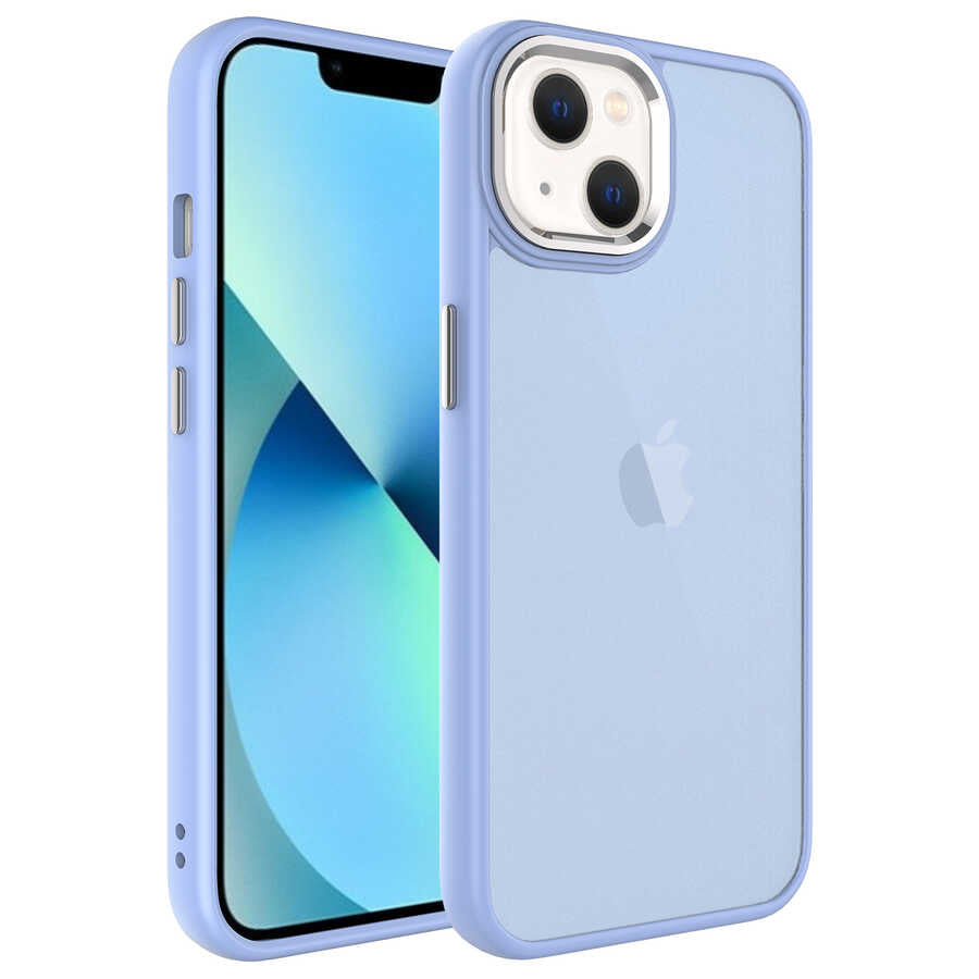 Apple iPhone 13 Uyumlu Kılıf Buzlu Sert PC Zore May Kapak