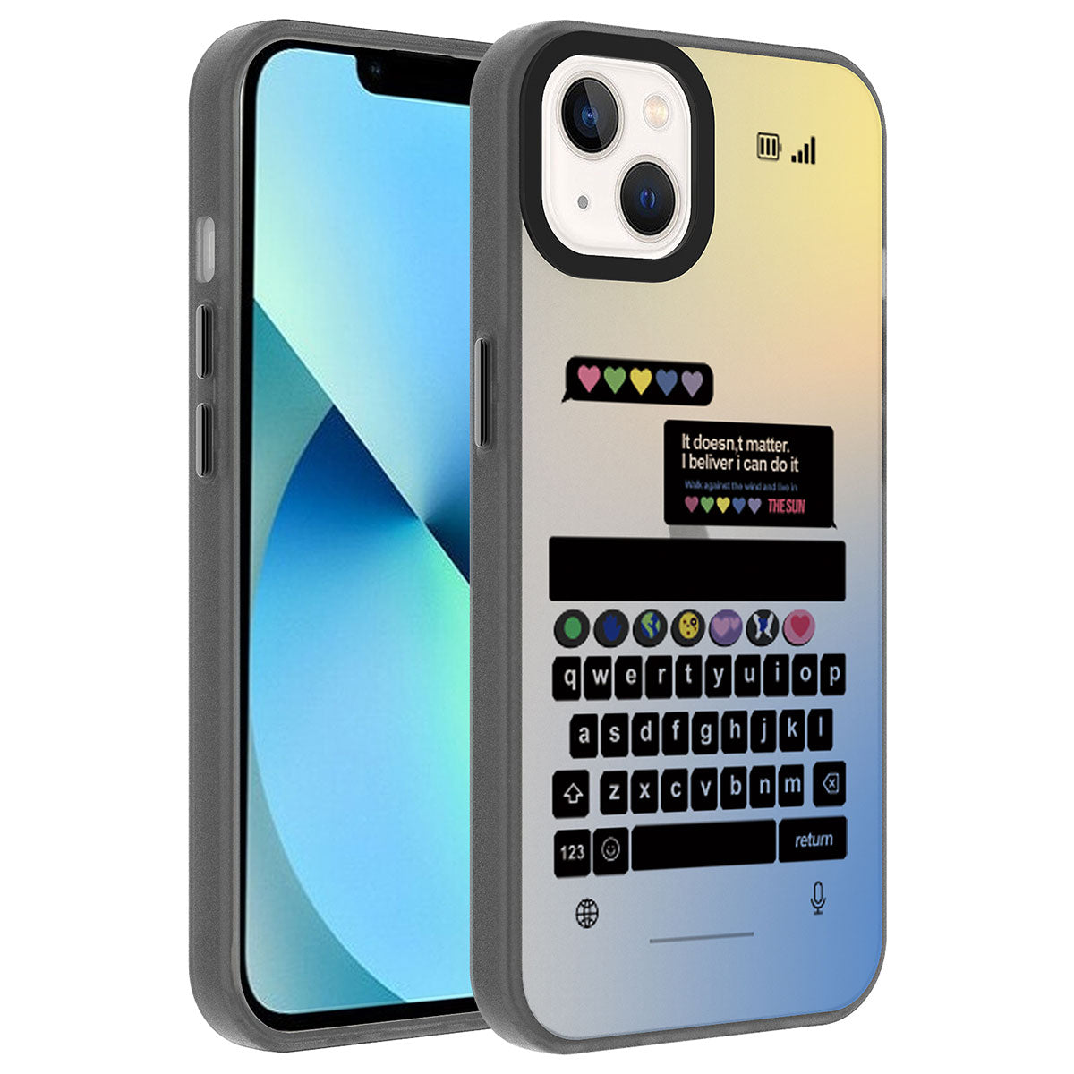 Apple iPhone 13 Uyumlu Kılıf Desenli Zore Dragon Sert Kapak