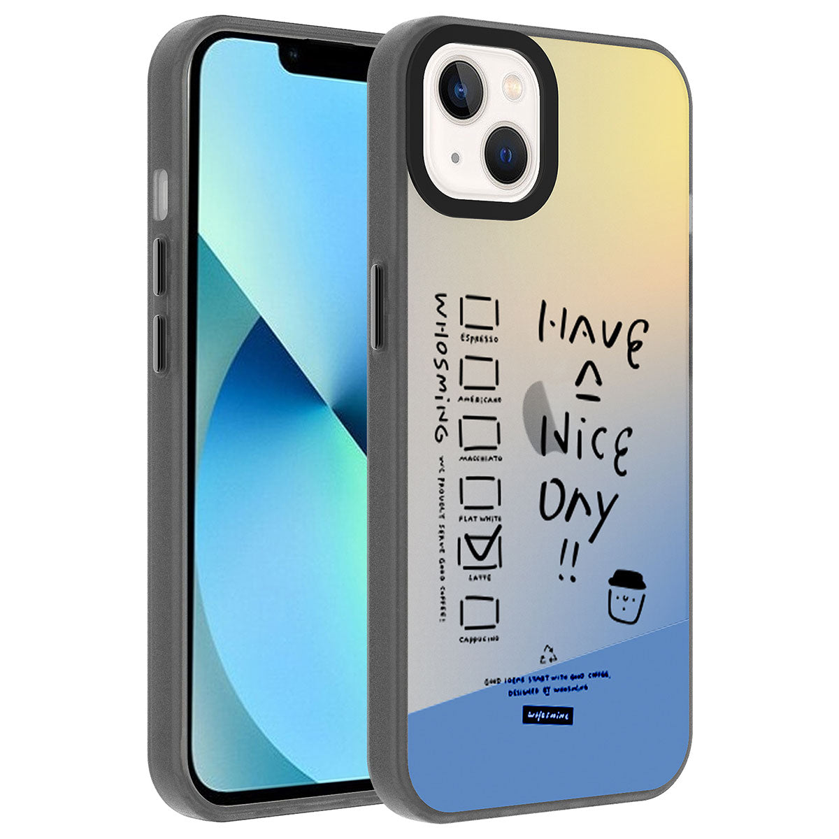 Apple iPhone 13 Uyumlu Kılıf Desenli Zore Dragon Sert Kapak