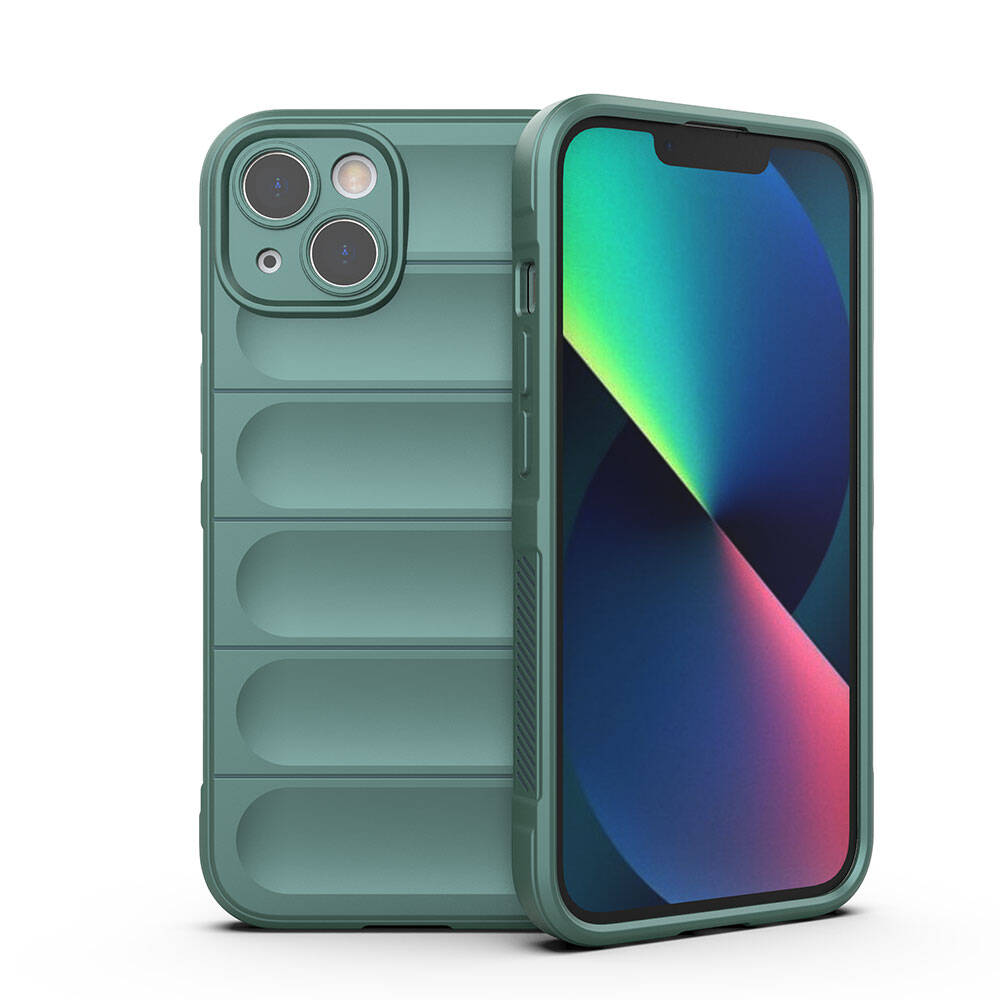 Apple iPhone 13 Uyumlu Kılıf Esnek TPU Oyuklu Arka Yüzey Tasarımlı Zore Etnik Silikon Kapak