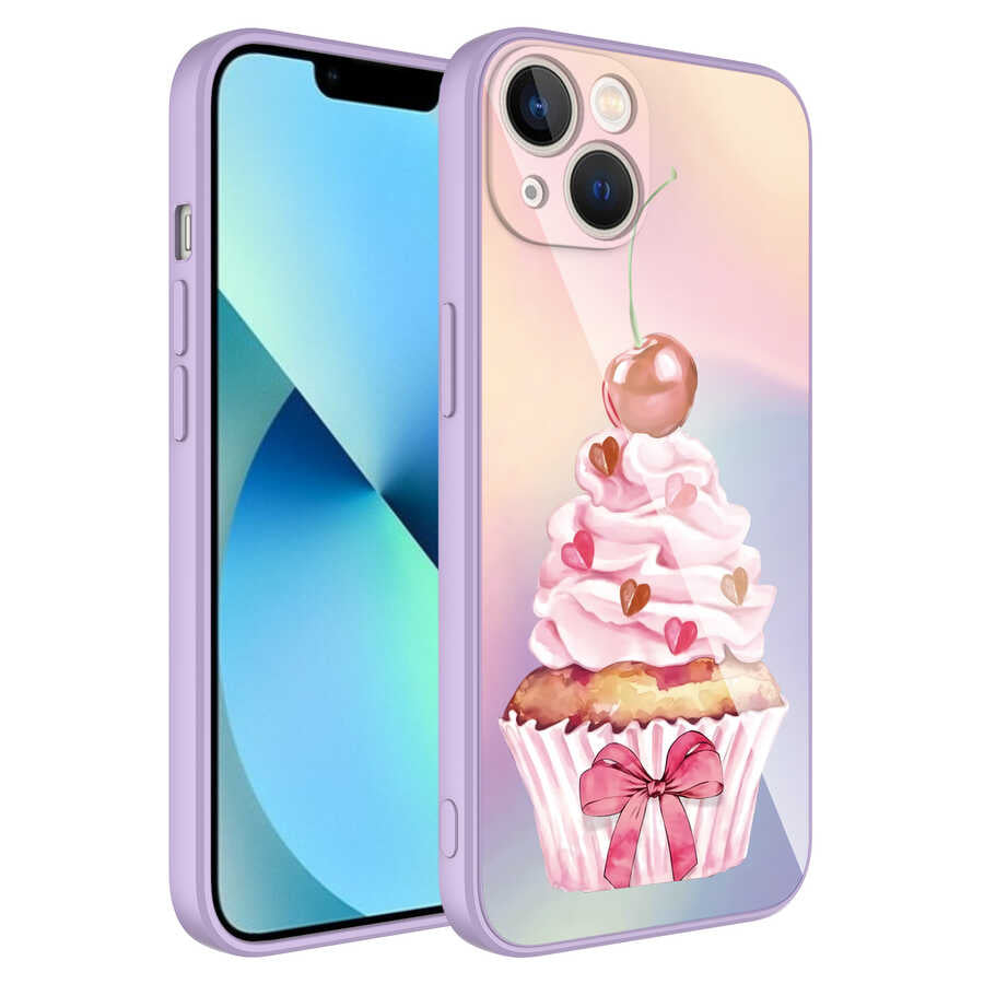 Apple iPhone 13 Uyumlu Kılıf Kamera Korumalı Desenli Sert Silikon Zore Epoksi Kapak