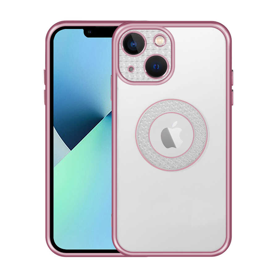 Apple iPhone 13 Uyumlu Kılıf Kamera Korumalı Logo Gösteren Zore Esta Kapak