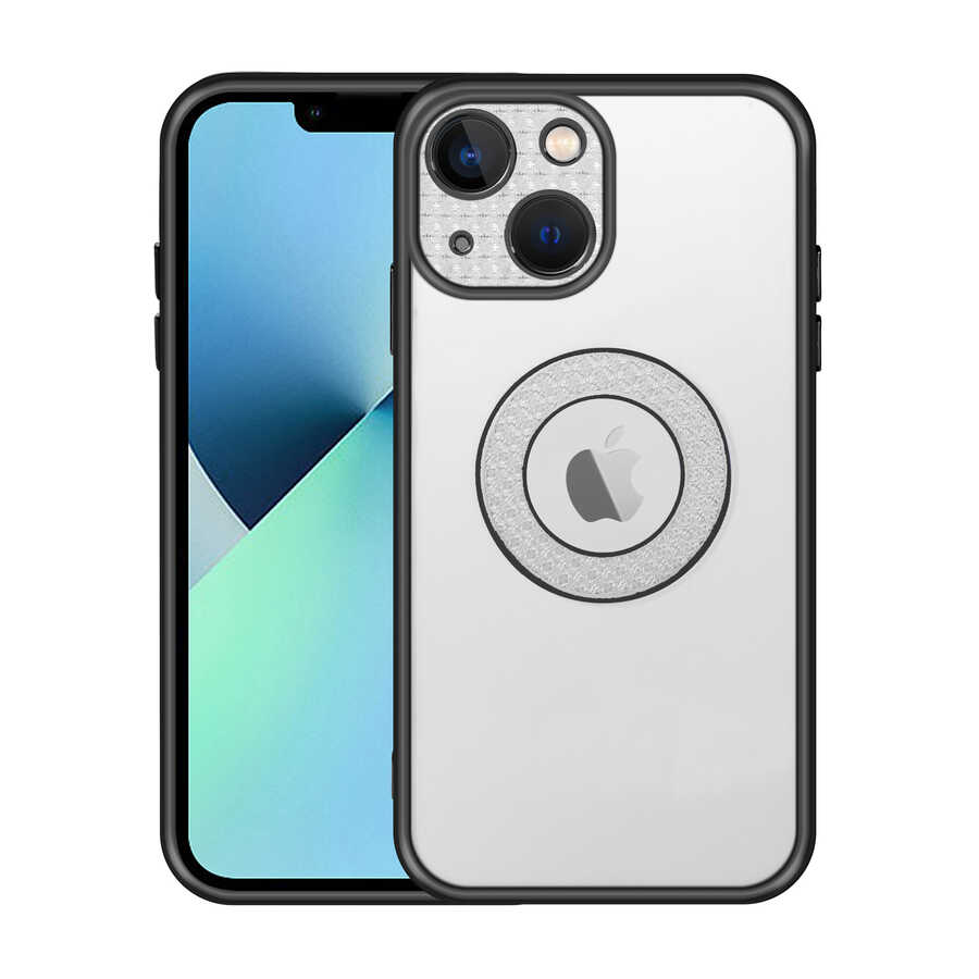 Apple iPhone 13 Uyumlu Kılıf Kamera Korumalı Logo Gösteren Zore Esta Kapak