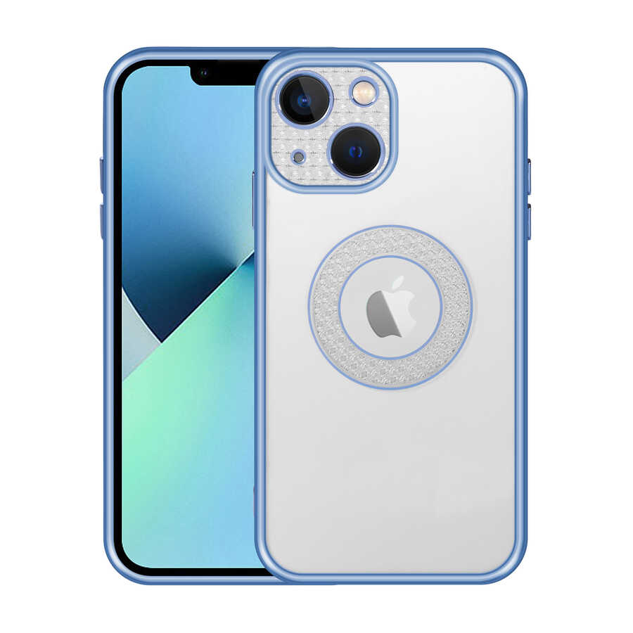 Apple iPhone 13 Uyumlu Kılıf Kamera Korumalı Logo Gösteren Zore Esta Kapak