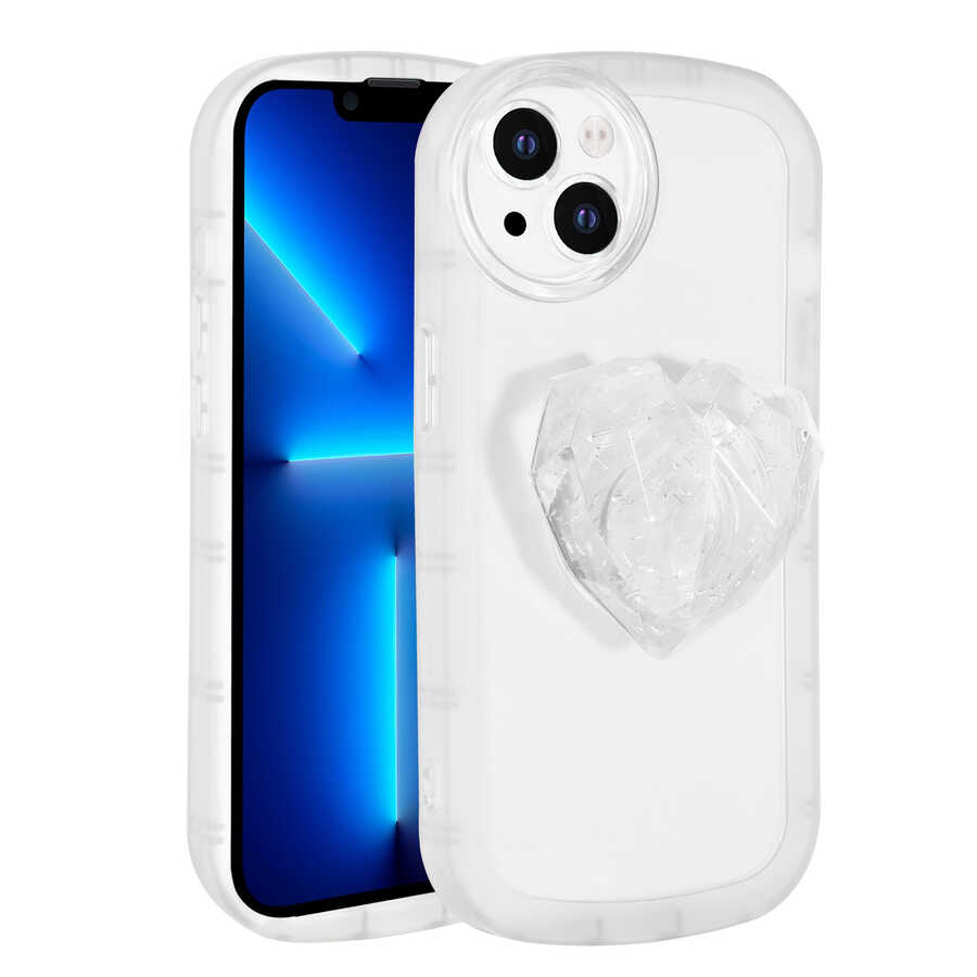 Apple iPhone 13 Uyumlu Kılıf Kamera Korumalı Pop Soketli Renkli Zore Ofro Kapak