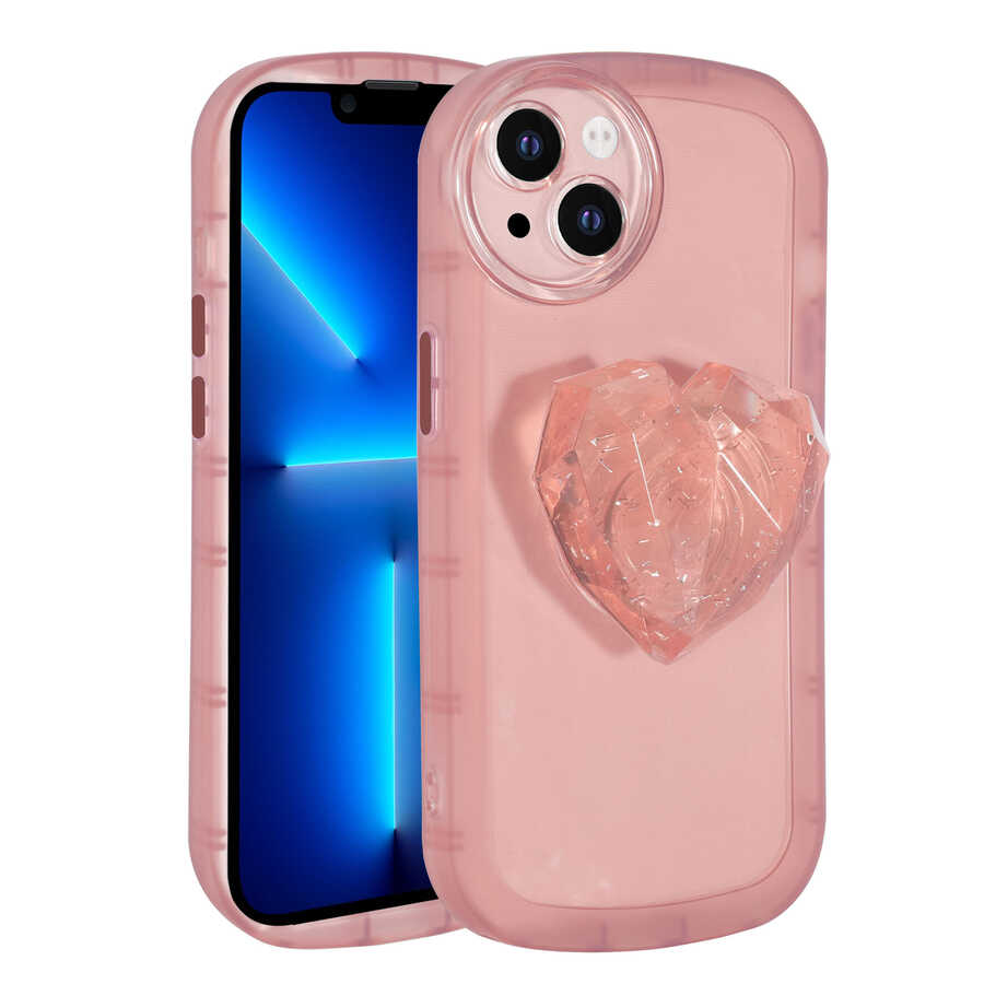 Apple iPhone 13 Uyumlu Kılıf Kamera Korumalı Pop Soketli Renkli Zore Ofro Kapak