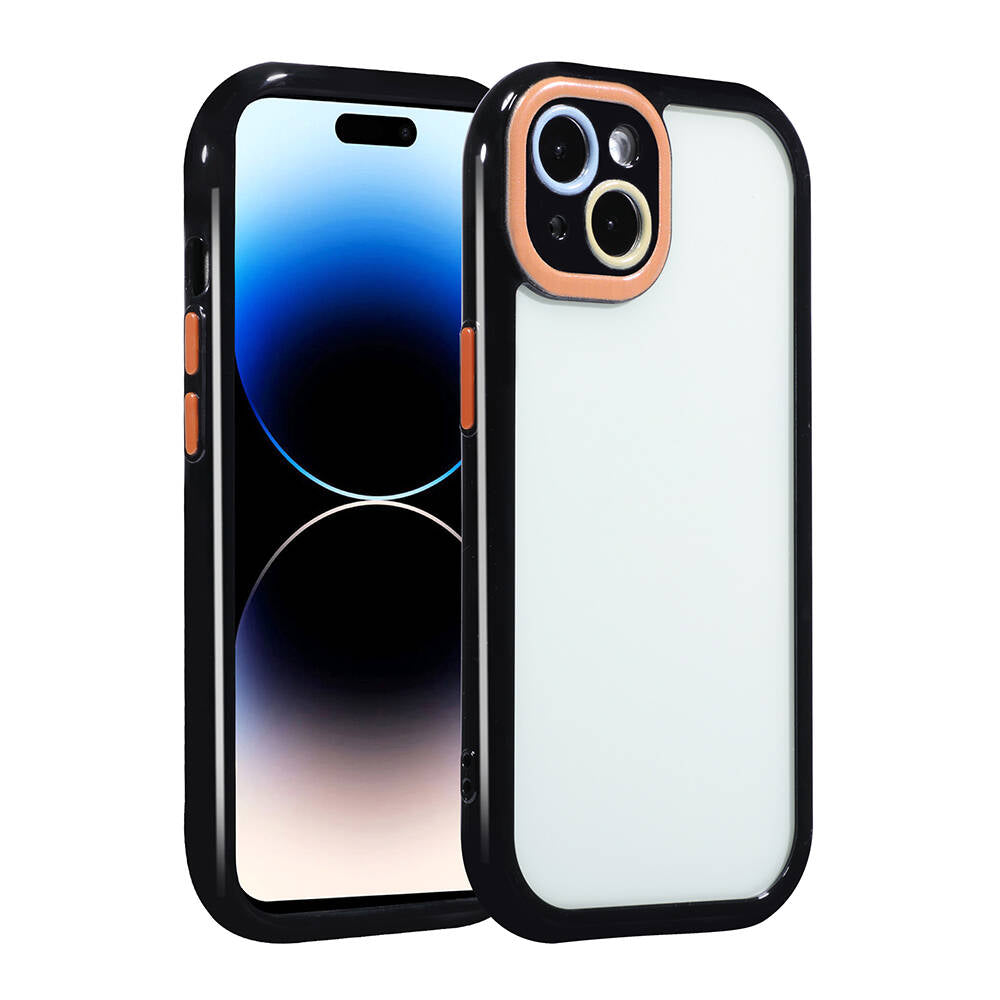 Apple iPhone 13 Uyumlu Kılıf Kamera Korumalı Renkli Kenar ve Çerçeve Tasarımlı Zore Vitamin Kapak