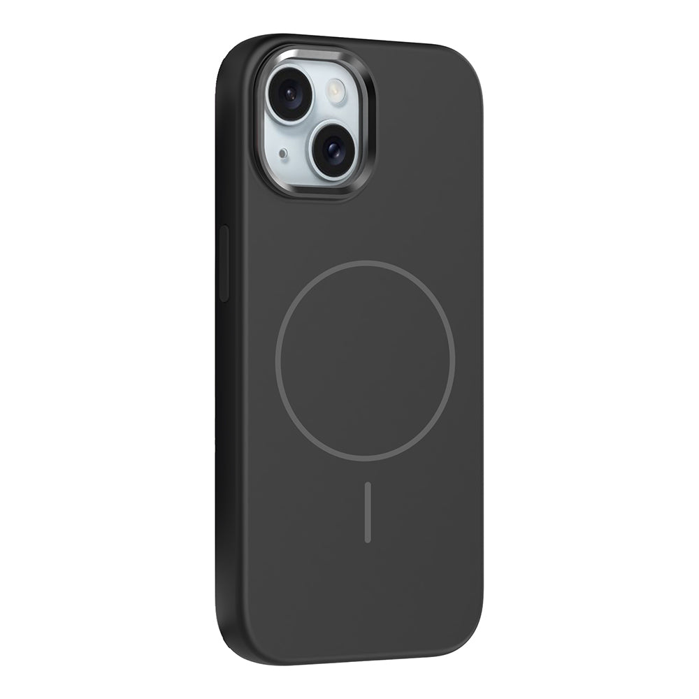 Apple iPhone 13 Uyumlu Kılıf M-Safe Şarj Özellikli Metal Kamera Çerçeveli Zore Edi Silikon Kapak