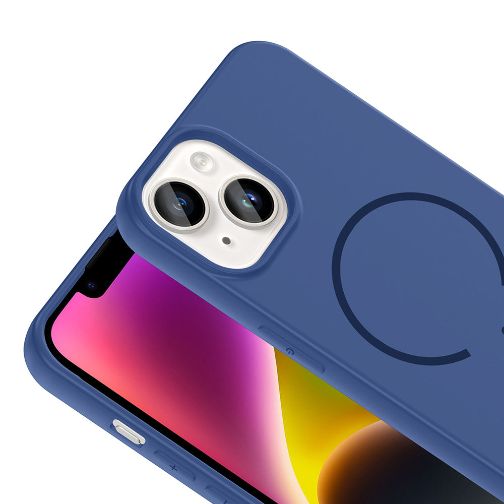 Apple iPhone 13 Uyumlu Kılıf M-safe Şarj Özellikli Zore Meta Kapak
