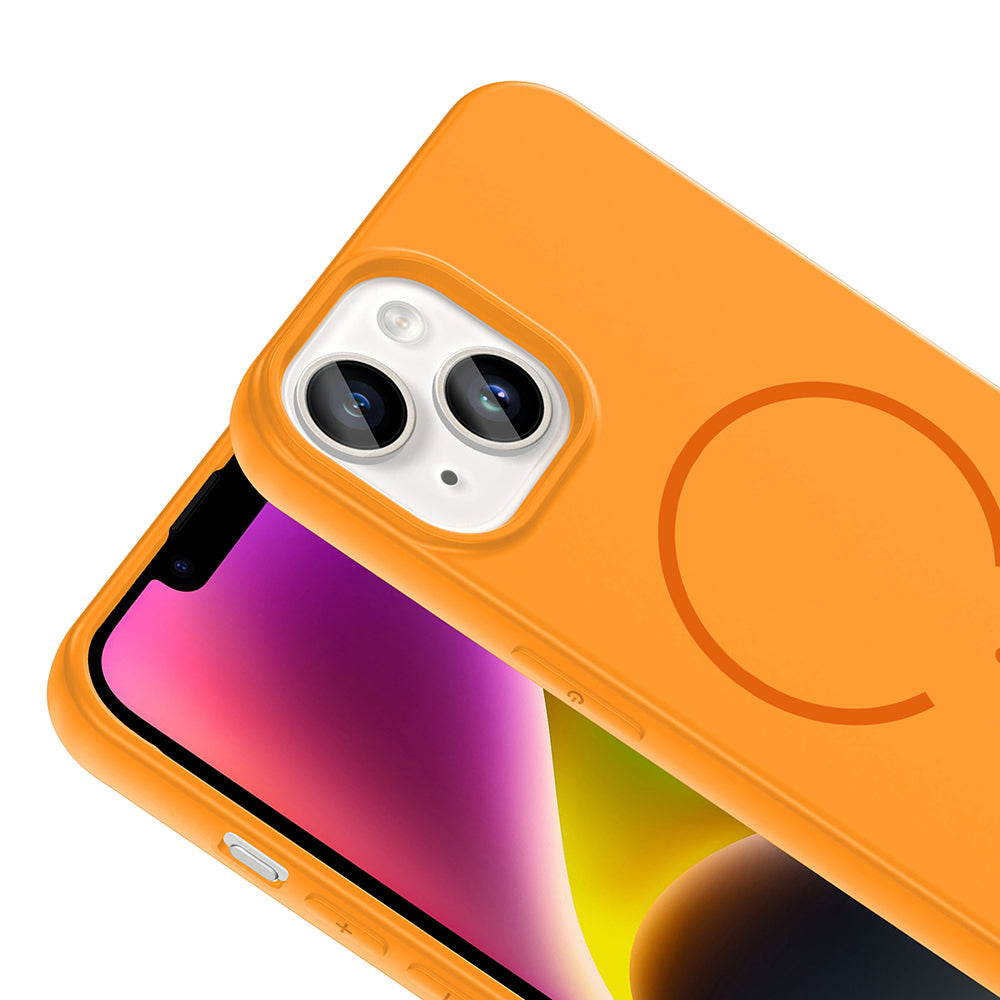 Apple iPhone 13 Uyumlu Kılıf M-safe Şarj Özellikli Zore Meta Kapak
