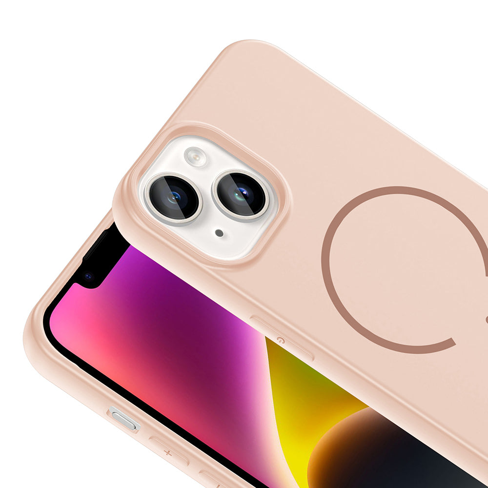 Apple iPhone 13 Uyumlu Kılıf M-safe Şarj Özellikli Zore Meta Kapak