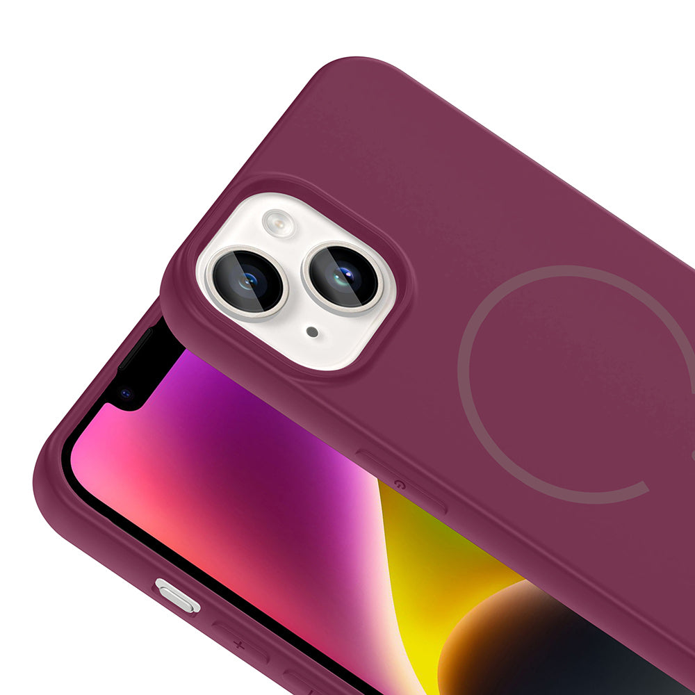 Apple iPhone 13 Uyumlu Kılıf M-safe Şarj Özellikli Zore Meta Kapak