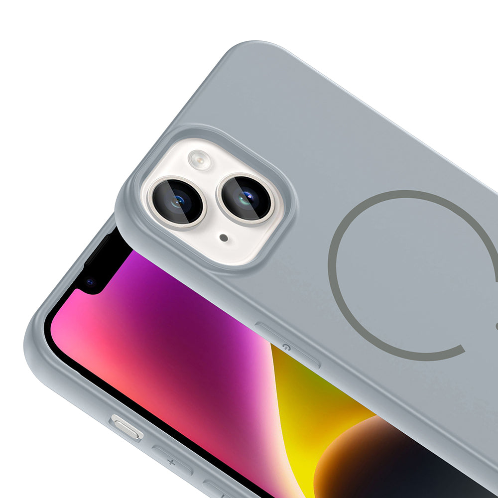 Apple iPhone 13 Uyumlu Kılıf M-safe Şarj Özellikli Zore Meta Kapak