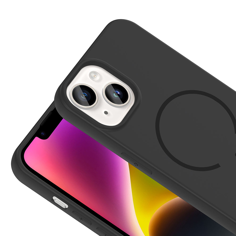 Apple iPhone 13 Uyumlu Kılıf M-safe Şarj Özellikli Zore Meta Kapak
