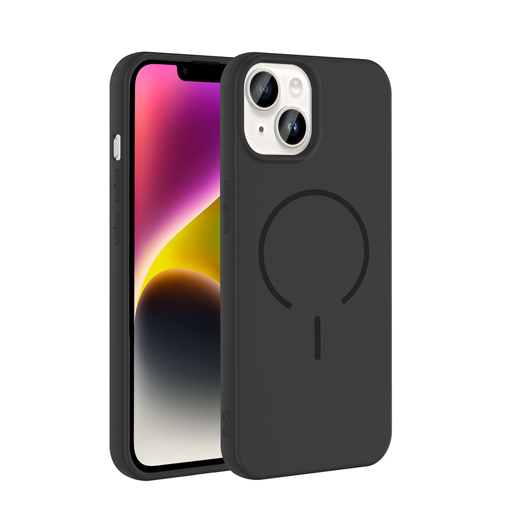 Apple iPhone 13 Uyumlu Kılıf M-safe Şarj Özellikli Zore Meta Kapak