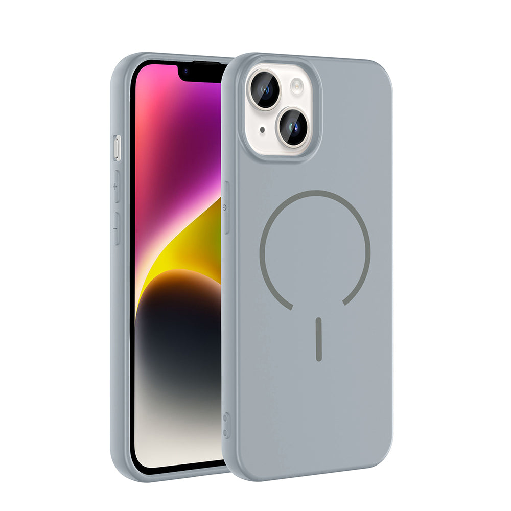Apple iPhone 13 Uyumlu Kılıf M-safe Şarj Özellikli Zore Meta Kapak
