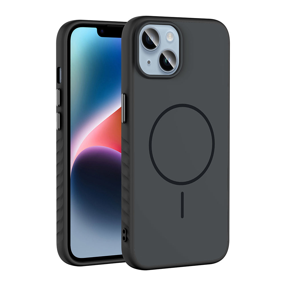 Apple iPhone 13 Uyumlu Kılıf M-safe Şarj Özellikli Zore Tea Kapak