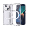 Apple iPhone 13 Uyumlu Kılıf M-safe Şarj Özellikli Parlayan Simli Saydam Renkli Zore Allstar Kapak