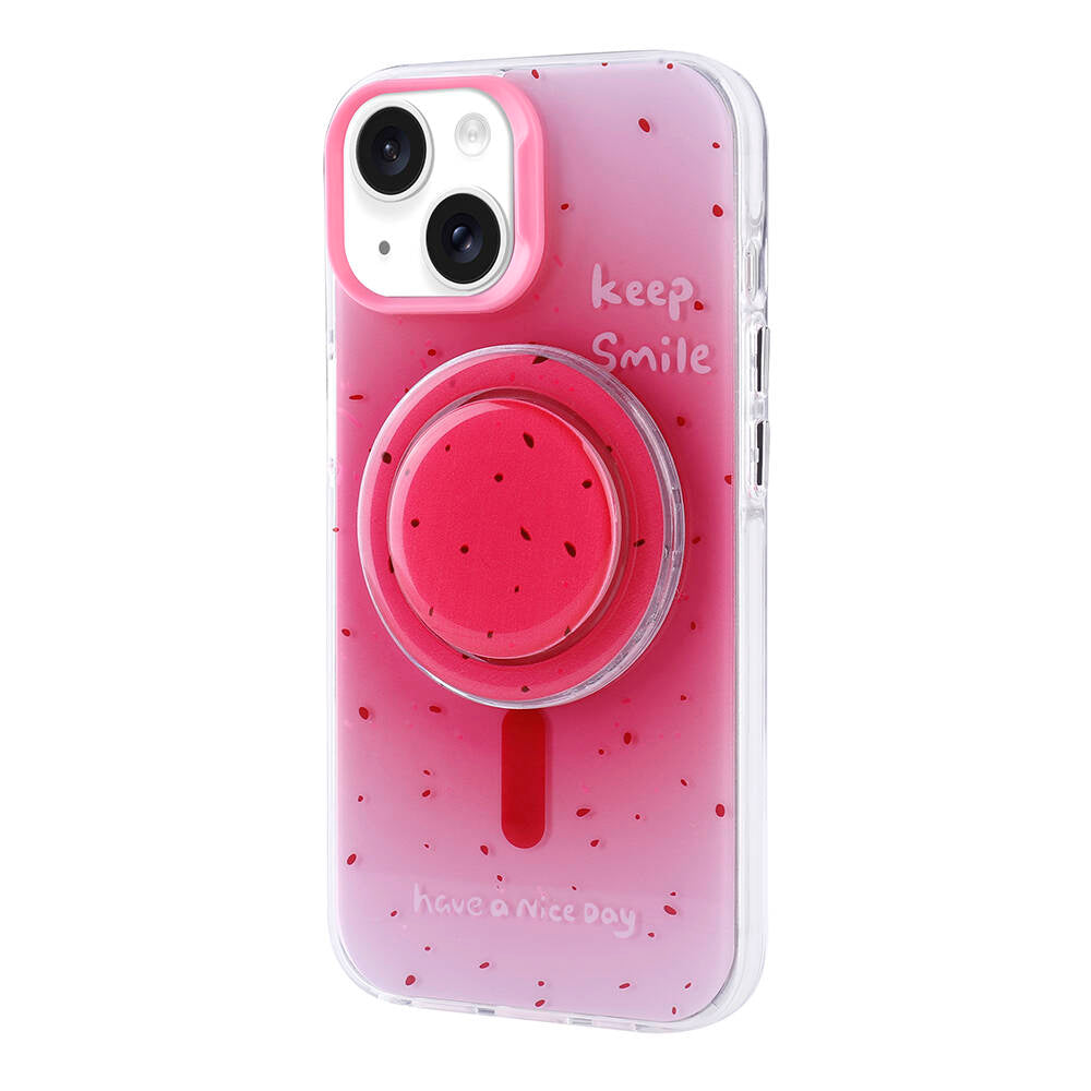 Apple iPhone 13 Uyumlu Kılıf M-safe Şarj Özellikli Tak-Çıkar Pop Soketli Zore Tiktok Kapak