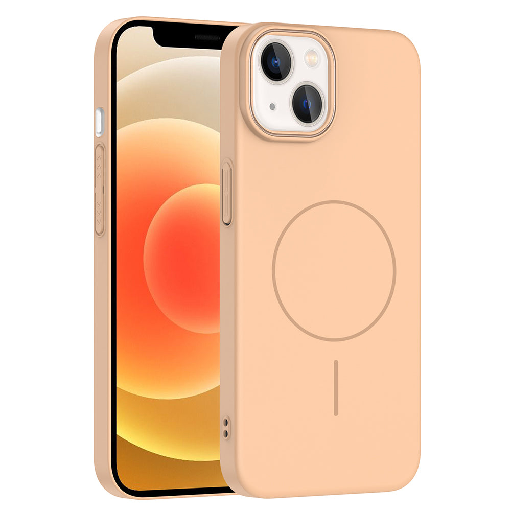 Apple iPhone 13 Uyumlu Kılıf M-safe Şarj Özellikli Zore Ruby Sert Kapak