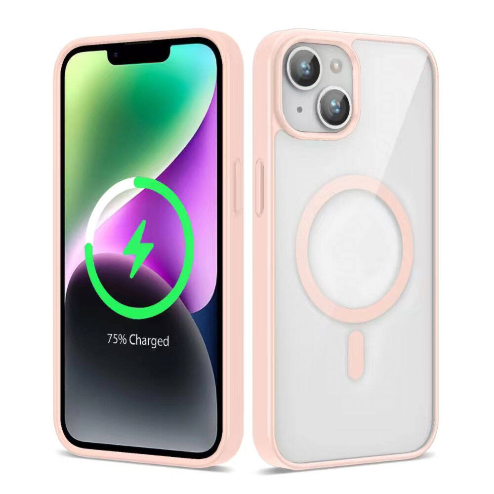 Apple iPhone 13 Uyumlu Kılıf M-safe Wireless Şarj Özellikli Silikon Zore Ege Kapak