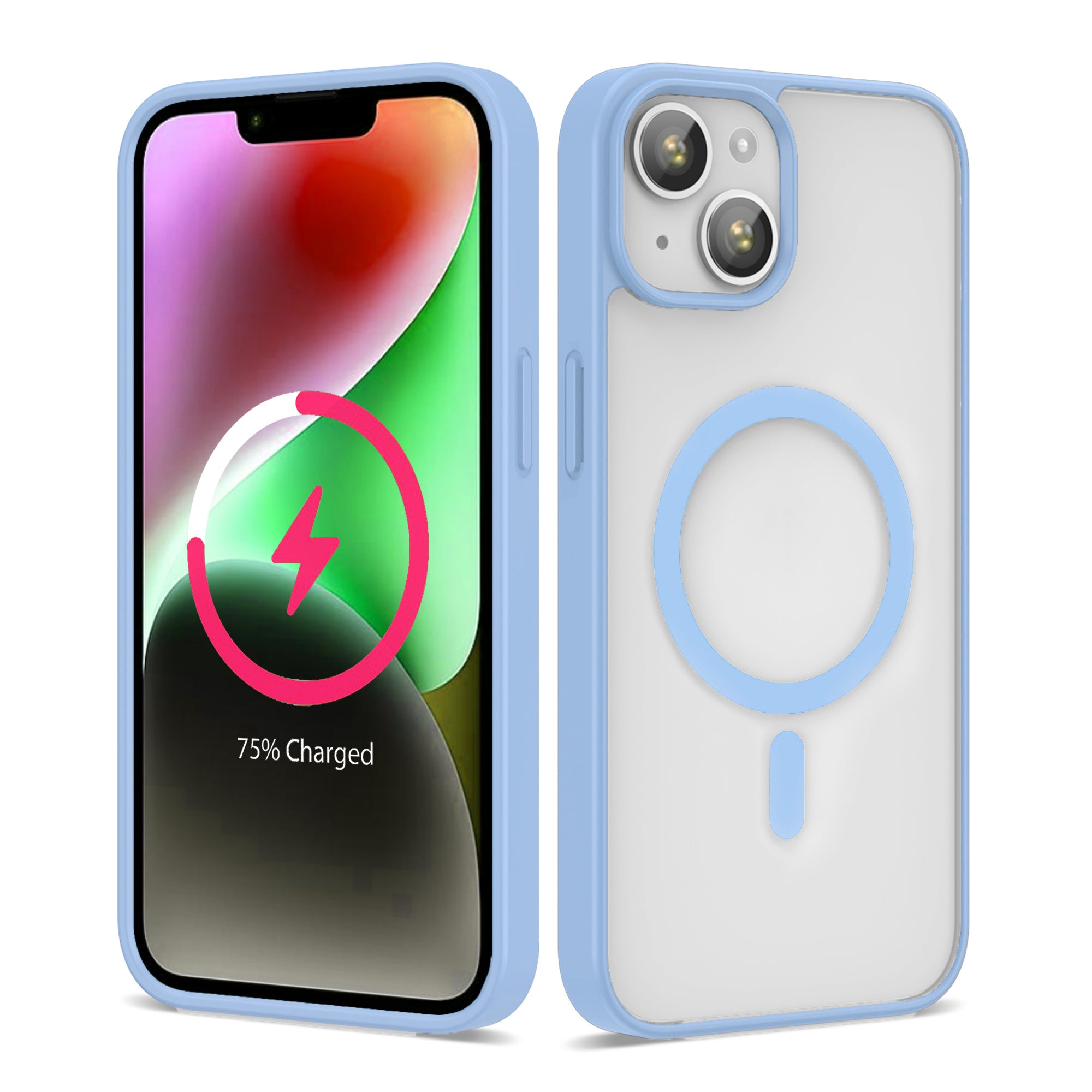 Apple iPhone 13 Uyumlu Kılıf M-safe Wireless Şarj Özellikli Silikon Zore Ege Kapak
