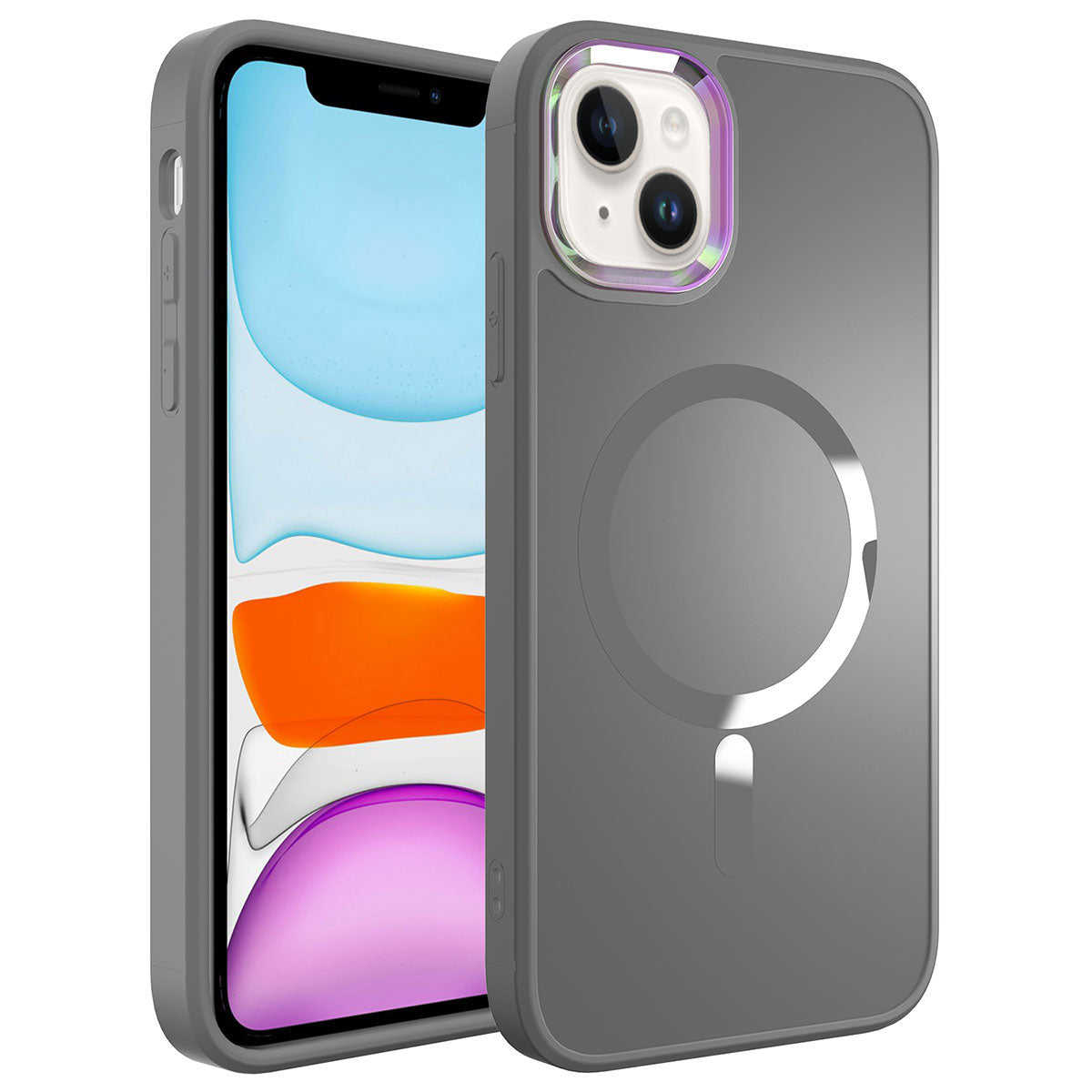 Apple iPhone 13 Uyumlu Kılıf M-safe Wireless Şarj Özellikli Zore Stil Kapak