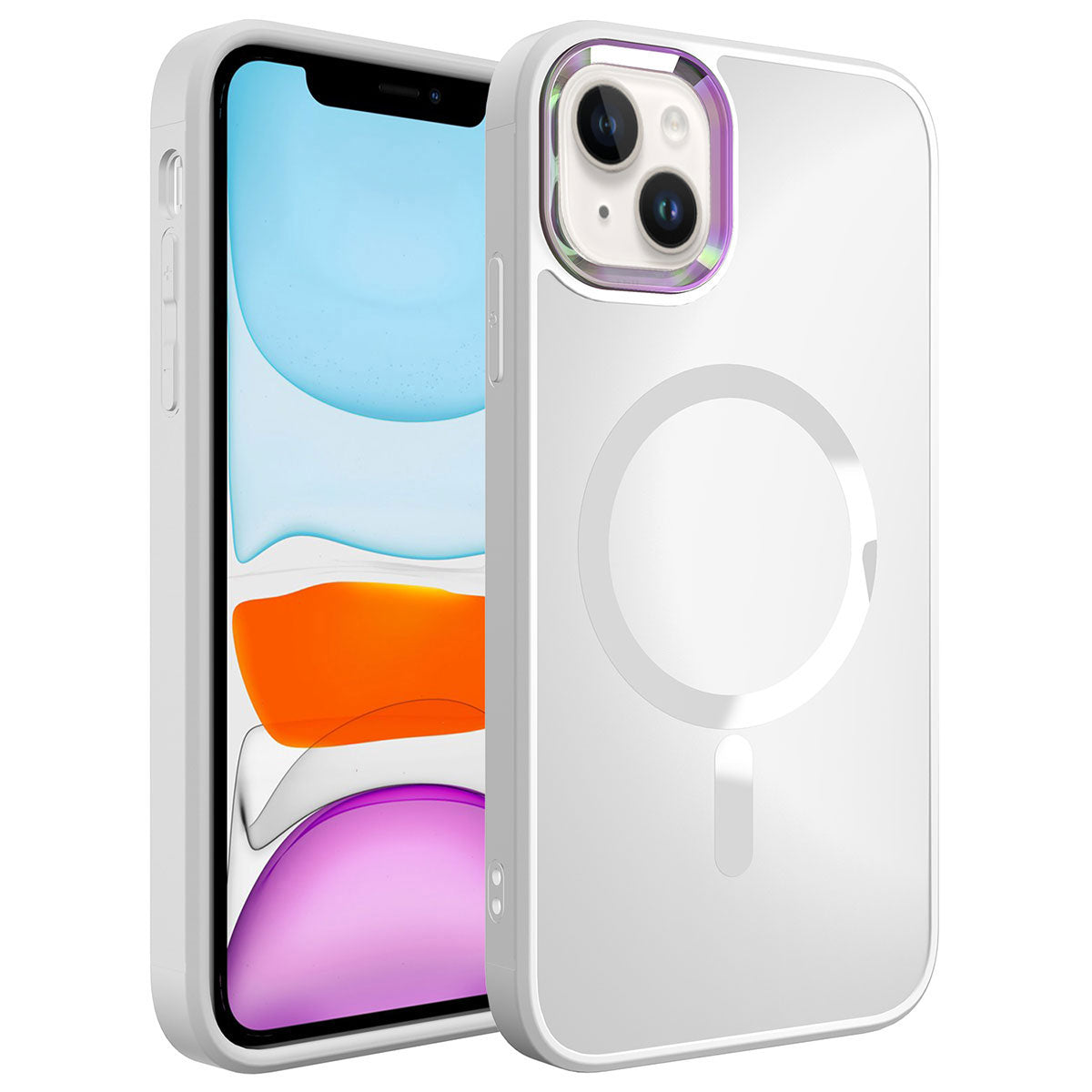Apple iPhone 13 Uyumlu Kılıf M-safe Wireless Şarj Özellikli Zore Stil Kapak