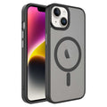 Apple iPhone 13 Uyumlu Kılıf Mat Arka Yüzey Wireless Şarj Özellikli Zore Flet M-safe Kapak