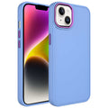 Apple iPhone 13 Uyumlu Kılıf Metal Çerçeve ve Buton Tasarımlı Silikon Zore Luna Kapak