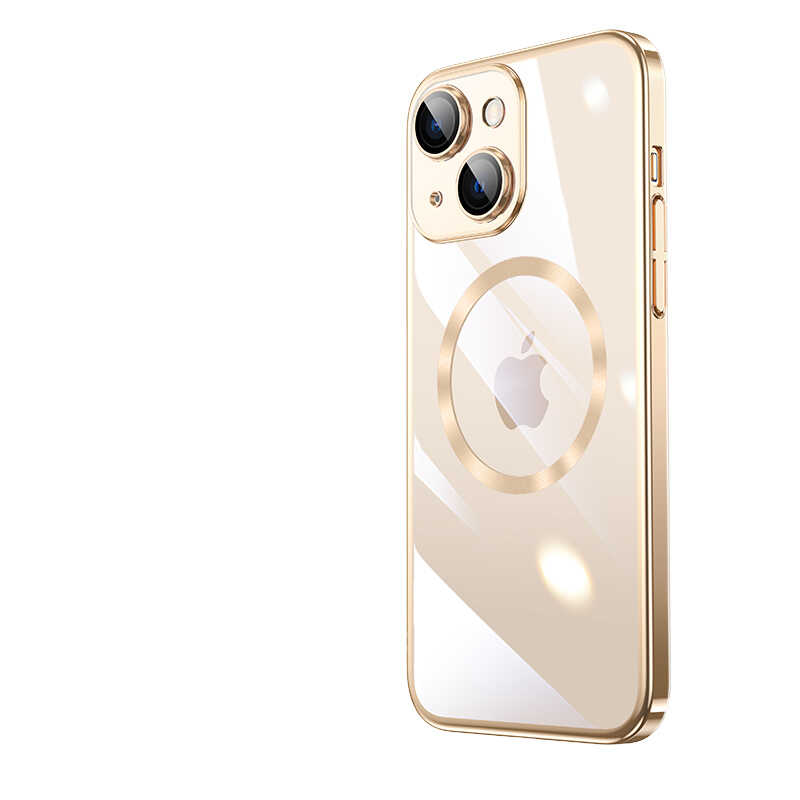 Apple iPhone 13 Uyumlu Kılıf Wireless Şarj Özellikli Sert PC Zore Riksos M-safe Kapak